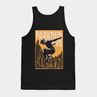 Parkour Freerunner Retro Themed Gift Tank Top